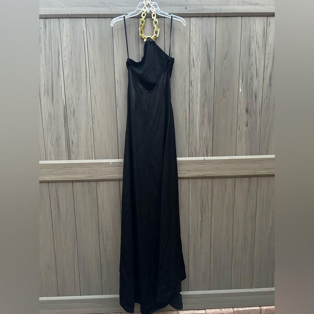 STAUD Francoise Halter Neck Chain Necklace Gown Maxi Dress Black New With Tags! - Picture 15 of 16